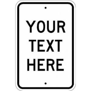 Custom Reflective Aluminum Vertical Signs - CS-VR