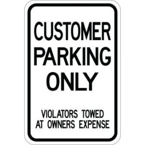 Customer Parking Only Towed - AR-142