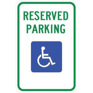 Delaware Handicap Parking Sign - R7-8de