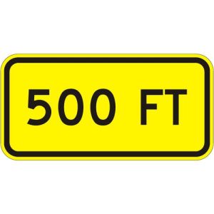 Distance Warning Sign  - W16-2A