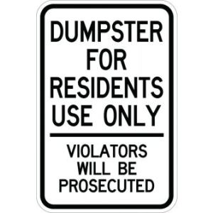 Dumpster For Residents Use - AR-120