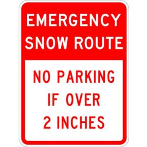 Emergency Snow Route Sign - R7-203