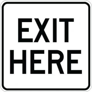 Exit Here - AR-727