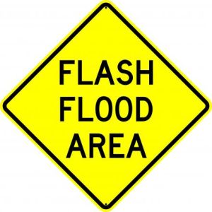 Flash Flood Area Sign - W35
