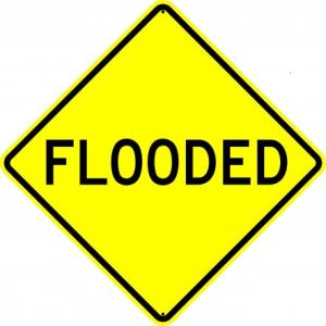 Flooded Sign - W55