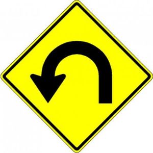 Hairpin Curve Sign - W1-11L