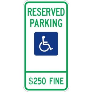 Illinois Handicap Parking Sign  - R7-8i101