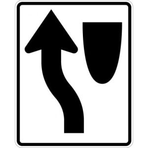 Keep Left (symbol) Sign - R4-8