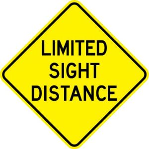 Limited Sight Distance Sign - W14-4
