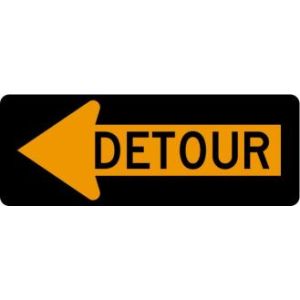 Detour Arrow Left Signs - M4-10L
