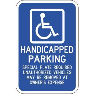 Massachusetts Handicap Parking Sign - R7-8ma