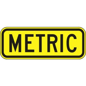 Metric Sign - R12-6