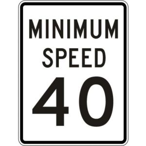Minimum Speed Limit Sign - R2-4