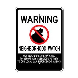 Neighborhood Watch Sign - W9-5A