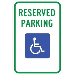 New Jersey Handicap Parking Sign - R7-8nj
