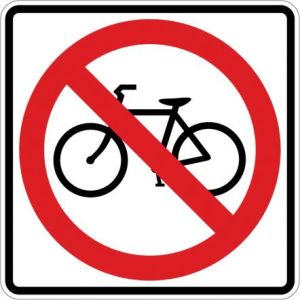 No Bicycles Symbol Sign - R5-6