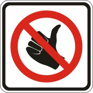 No Hitchhiking Symbol Sign  - R9-4A