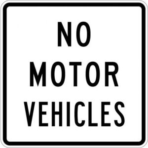 No Motor Vehicles - R5-3