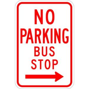 No Parking Bus Stop Sign - R7-7
