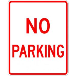 No Parking Sign - R8-3