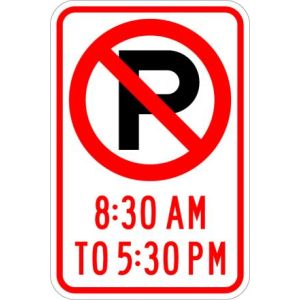 No Parking (time limit) Symbol Sign - R7-2A