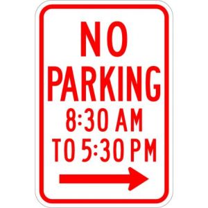 No Parking (time limit) Sign - R7-2