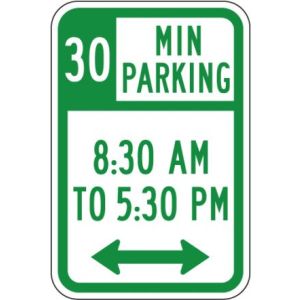 No Parking Time - R7-108a