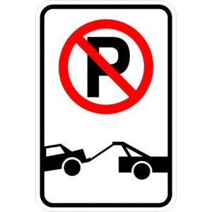 No Parking Tow Away  - R7-201b