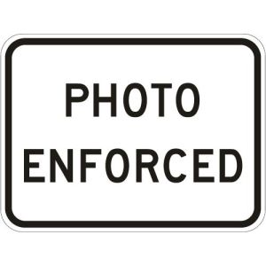 Photo Enforced Sign - R10-19