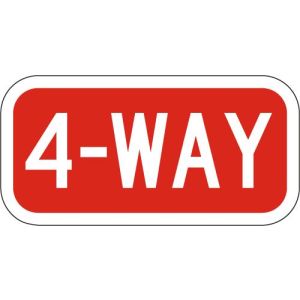 4 Way Stop Sign - R1-3