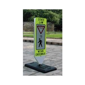 In-Street Schoolchildren Crossing Sign - R1-6b