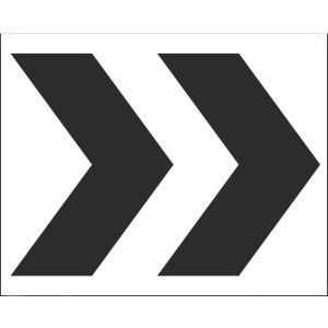Roundabout Directional (2 chevrons) - R6-4