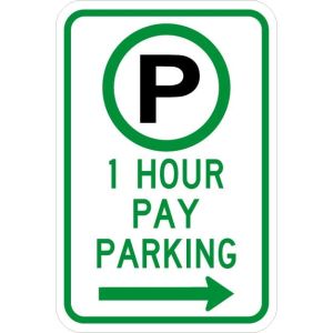 Parking Permitted XX Hour(s) Pay Parking Sign - R7-21