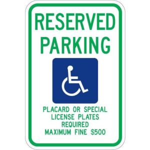 Hawaii Handicap Parking Sign - R7-8hi
