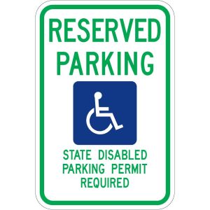 Washington Handicap Parking Sign - R7-8wa