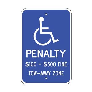 Virginia Handicap Parking Sign - R7-8VA