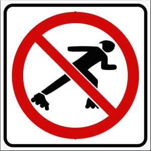 No Skaters Sign - R9-13
