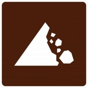 Falling Rocks Sign - RG-070