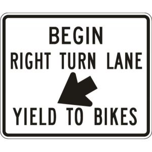 Right Turn Lane Yield to Bikes - R4-4