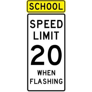 School Speed Limit Sign - S5-1