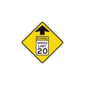 School Speed Zone Ahead Sign - S4-5
