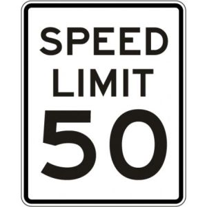 Speed Limit Sign - R2-1