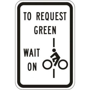 To Request Green Wait On Line Symbol Sign - R10-22