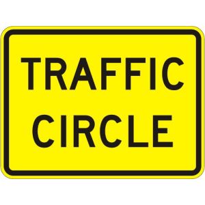 Traffic Circle (plaque) Sign  - W16-12P