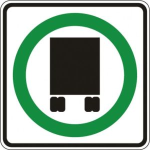 Truck Permitted Sign - R14-4