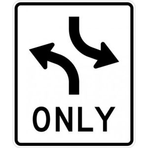 Two Way Left Turn Lane Sign - R3-9a
