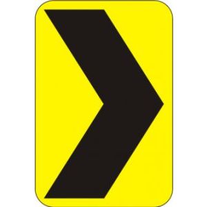 Chevron Right Sign - W1-8R