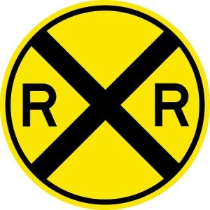 Railroad Crossing Sign - W10-1