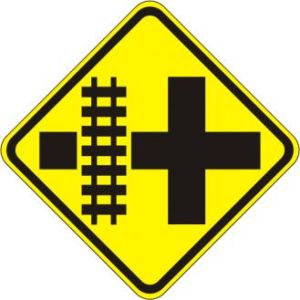 Parallel Railroad Crossing Sign - W10-2L