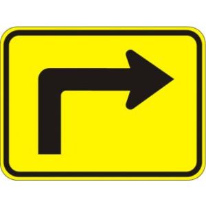 Advance Arrow Right Plaque - W16-6pR